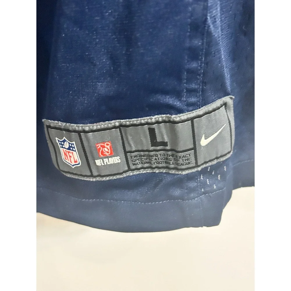 Men's Dallas Cowboys Dak Prescott #4 Nike Dri Fit On‎ Field Jersey Blue Size L
